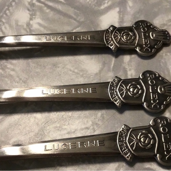 ROLEX collectible spoons 3 Lucerne Bucherer Rolex - Picture 7 of 9
